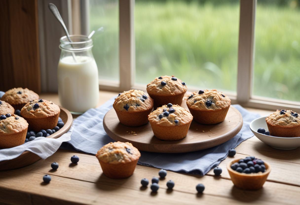 Nyttiga frukostmuffins för en pigg start varje dag illustration